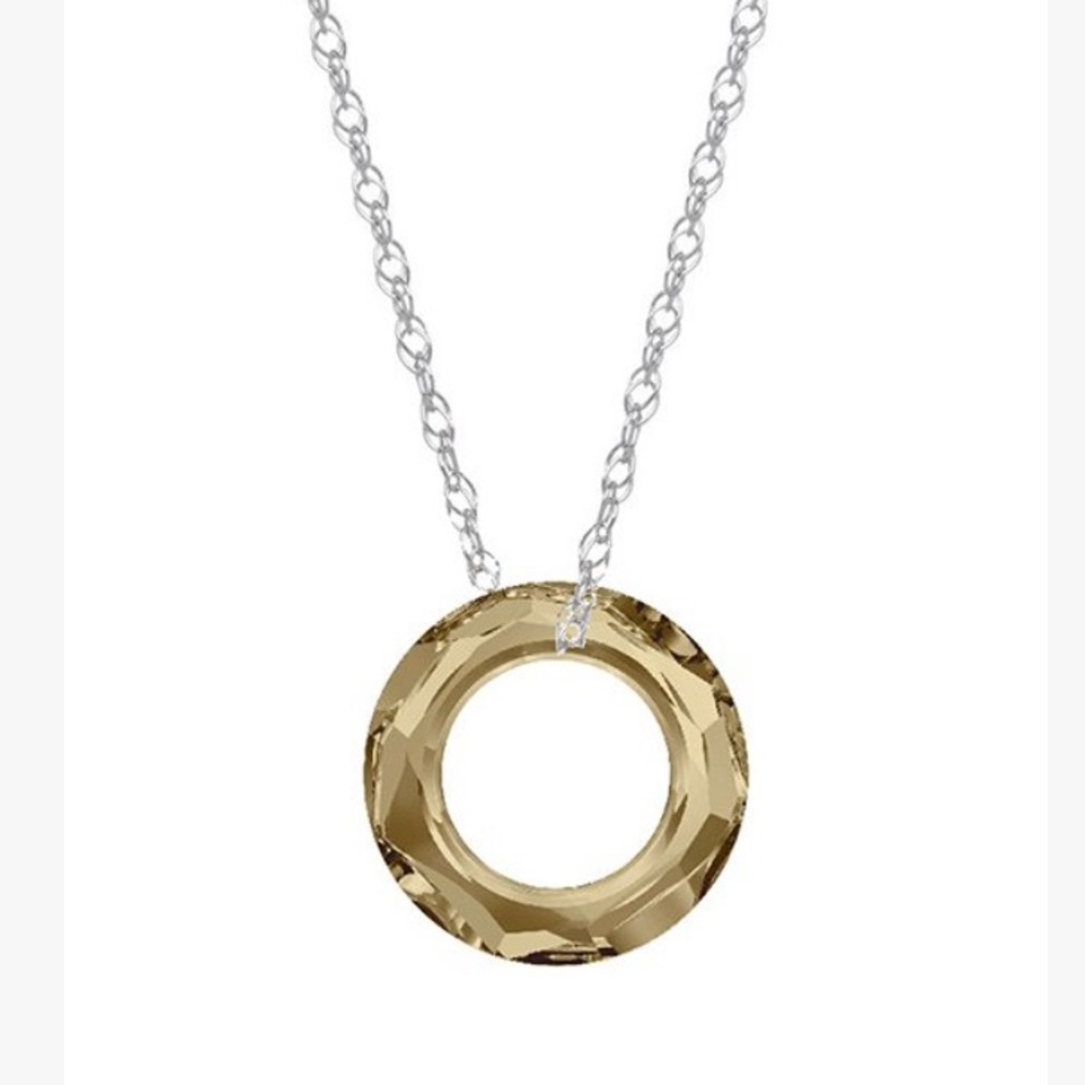 Golden & Silver Cosmic Necklace w/ Swarovski